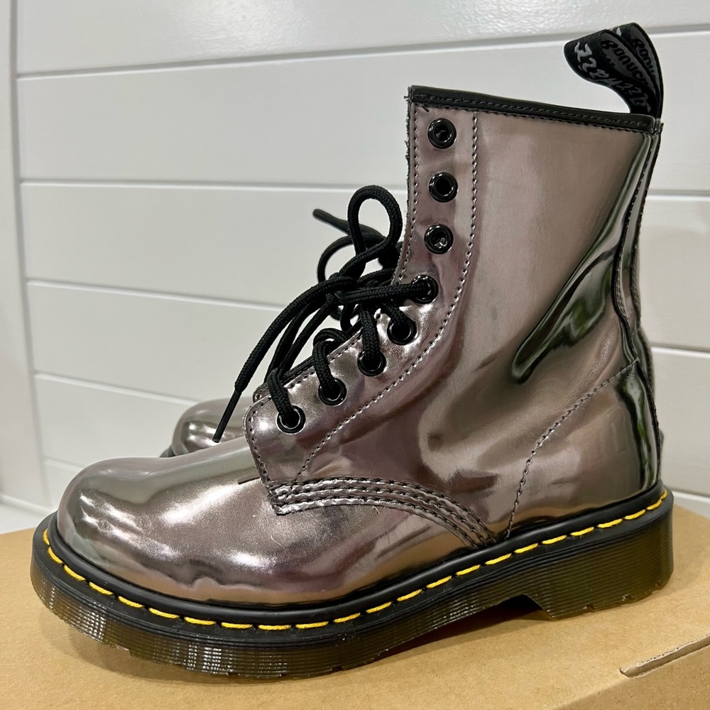 *BRAND NEW* Dr. Marten 1460 Pewter Koram Flash Metallic Boots